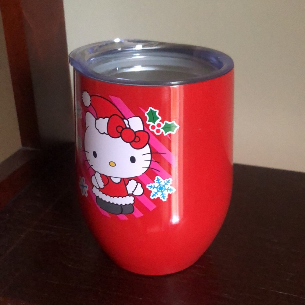 Hello Kitty Christmas Holiday Wine Tumbler